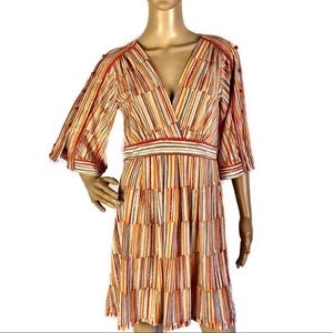 NEW BCBGMAXAZRIA STRIPED MINI DRESS